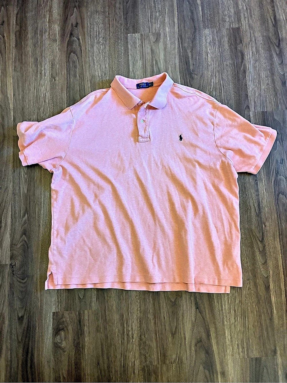 Polo Ralph Lauren Men’s Pink Golf Polo Shirt Short Sleeve 3XB Logo Cotton